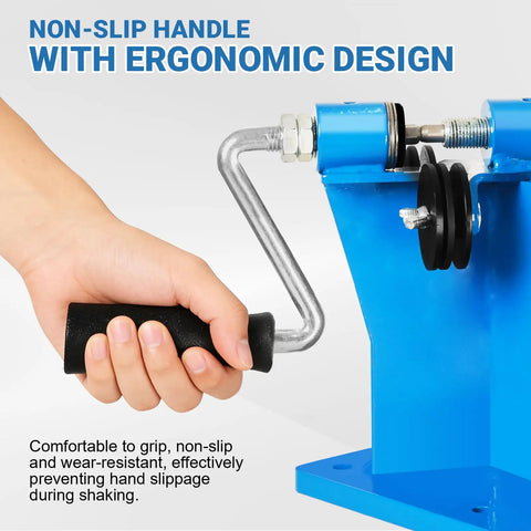 Ergonomic handle of 2 In 1 Chainsaw Chain Breaker And Spinner Tool Kit with non-slip grip in use.