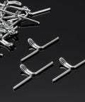 Heavy Duty Lawn Chair Webbing Clips Set, 100 Piece Galvanized Steel Clips For Chair Frame Repair And Sofa Webbing Replacement