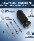 Newtonian Telescope Secondary Mirror Holder 35mm For 160mm Tube With ABS And Iron Rod Bracket, durable design and tools