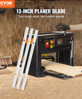 Heavy Duty High Speed Steel Thickness Planer Blades And Knives For 13 Inch Benchtop Planer Hrc 55 To 60 Hardened Replacement set on 13 inch planer.