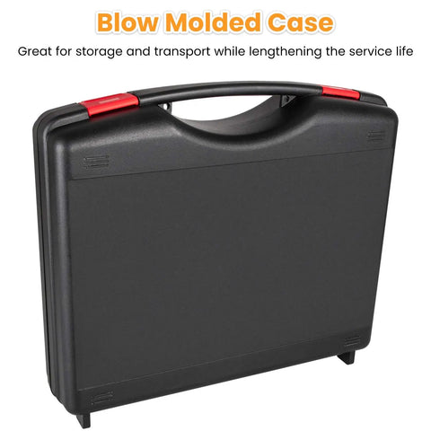 Black blow molded case for GM 700R4 4L60 4L60E 4L65E Bushing Driver Set 13 Piece Kit With Handle Pro Grade Transmission Seal Installer And Bearing Remover Tool OEM Spec Bushing Drivers For Auto Trans