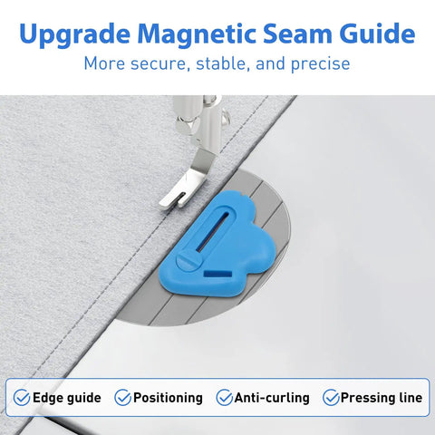 Magnetic Seam Guide Set For Sewing Machine Three Piece Must Have With Seam Rippers And Hemmer Guide Scale Stitch Remover Tool