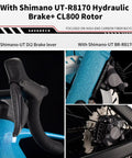 SLR8 Ultegra Full Carbon Road Bike With Shimano 105 R8170 24 Speed Set, close-up of Shimano UT-R8170 hydraulic brake system