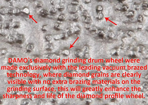 2x2-Inch 90 Degree Diamond Grinding Drum Wheel Coarse Grit With 5/8-11 Thread For Shaping Inside Circles Arcs And Sink Hole Cutouts Vacuum Brazed Tech For Granite Concrete And Marble Edges Wet Or Dry Use Up To 4000 RPM