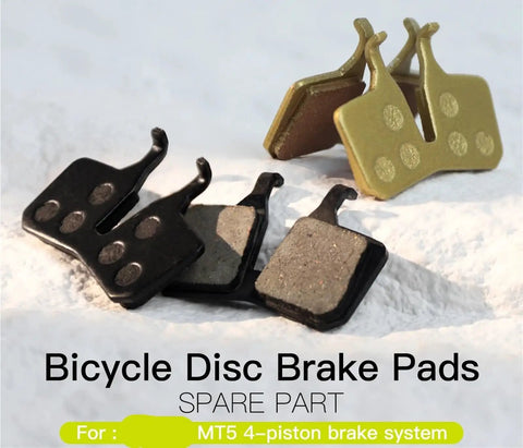 Top Grade Semi Metal Resin Brake Pads Designed For Four Piston Hydraulic Disc Rotors, spare pair for urban and trail use.