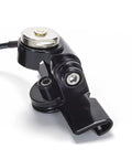 Close-up of Premium NMO Lip Mount for Antennas, Multi-Axis Adjustable No-Drill Rig Mount for Trucks, SUVs and Cars, with cable.