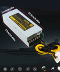 Heavy Duty 3600W Mining Power Supply For Multi GPU Rigs And Industrial Miners 180 To 265V Switching PSU With Metal Housing Quiet Operation Built Tough For Stable Power And Safety, metal PSU with cables