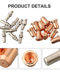 20 Pieces Pro Grade Plasma Electrode Tips And Nozzles Kit 0.9mm For IPT40 Torch And IPT60 PT40 AHP ALPHACUT 60 LONGEVITY 42i 62i EVERLAST