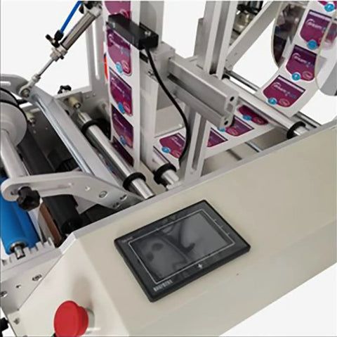 Semi Automatic Round Bottle Labeling Machine With Dual Side Option And Simple Foot Switch for efficient labeling operations.