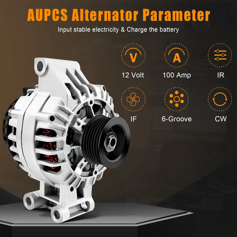 100 Amp 12 Volt Alternator for Chevy Colorado GMC Canyon Isuzu I 280 I 350 2004 Through 2006 Replaces OE With Premium Bearings