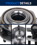 Close-up of Front Wheel Hub And Bearing Assembly For 4x4 Chevy S10 Blazer GMC Jimmy Sonoma Isuzu Hombre Oldsmobile Bravada 5 Lug