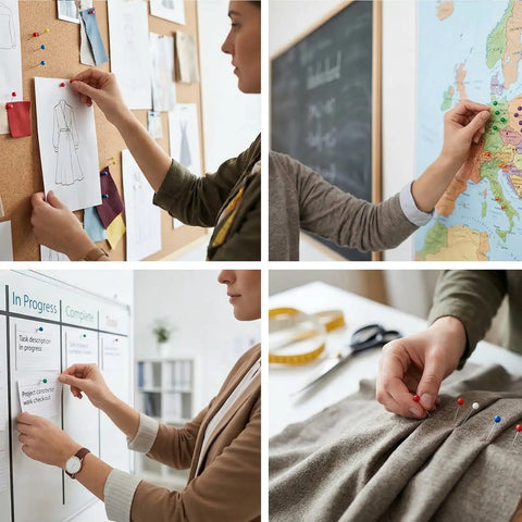 Straight Up Go To Multi Color Map Push Pins For Travel Boards With One Hundred Pieces Of Bright Destination Markers used in organizing projects.