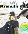 Heavy Duty Motorcycle Chain Breaker Kit With 420 Master Link And Breaker Thimble image with hammer and sparks