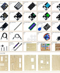 ESP32 Smart Home Starter Kit With Voice Recognition And App Control, Plug And Play IoT Module Compatible With Arduino IDE, components.