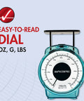 Mechanical Kitchen Scale With Removable Bowl For Precise Measurements In Pounds, Ounces, Grams And Milliliters with easy-to-read dial