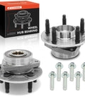 Two Front And Rear Wheel Bearing And Hub Assemblies With Bolts 5-Lug, Compatible With Chevrolet GMC Buick Cadillac Saab Models
