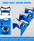 Heavy Duty Cable Puller Sheave For Industrial Laying High Load Wire Tugger Pulley Efficient Cable Feeding Wheel Steel Pulley Attachment