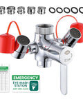 Faucet Mounted Eye Wash Station With Cover For Lab Factory Industry Site Office And Home Emergency Eye Wash Kit