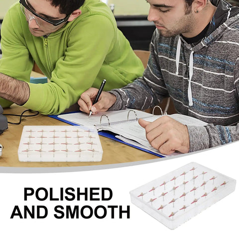 Hands On Magnetic Field Demonstrator Kit For Kids Science Education With 24 magnetic needles in classroom setting.