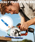 Adjustable Cutting Machine Base Guide For Precision Milling And Circular Saw Routing Pro Level Saw Guide Rail That Keeps Every Cut Smooth And Accurate On Point Ideal For 4 Inch Dust Cutters And Marble Saws Blue, blue ABS plastic guide with clamp on circular saw
