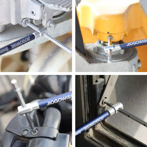 Using 10 Piece Metric 3 Way T Type Hex Wrench Set With Sliding Top And Detent Ball Lock in auto, bike, and machinery repair