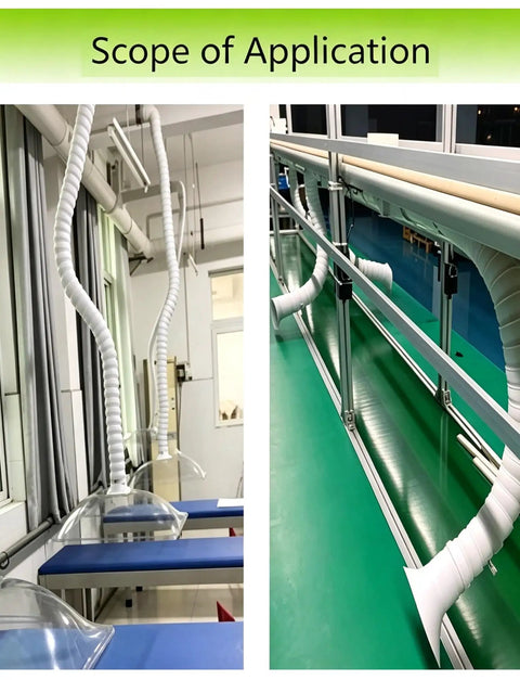 Flexible Soldering Smoke Absorber Arm With Mount For 360 Degree Rotation And Precise Fume Capture, installation in workshop