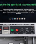 Control panel of Gtannd Automatic Ink Wheel Marking Machine for efficient label printing and speed adjustment.