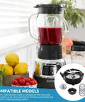 Pro 1200 Blender Replacement Parts Kit With Stainless Steel Cutter Blade Jar Base Cap And Four Silicone Gaskets Complete Workhorse Go To 3 In 1 Set For 1200 Series Blenders, blender blade and gaskets