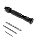 Paper Bead Roller And Quilling Tool with Three Interchangeable Tips, stainless steel, compact 4-inch roller for DIY jewelry and crafts.