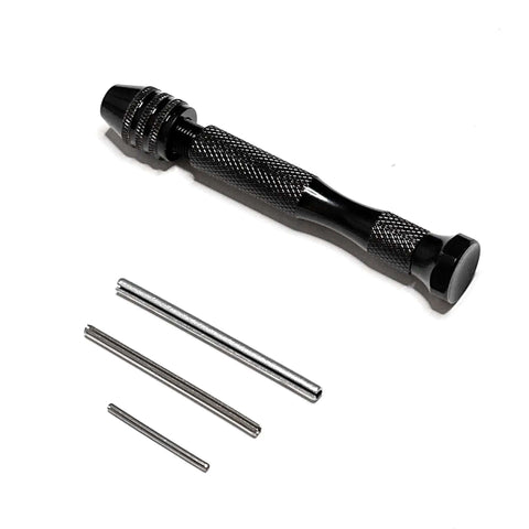 Paper Bead Roller And Quilling Tool with Three Interchangeable Tips, stainless steel, compact 4-inch roller for DIY jewelry and crafts.