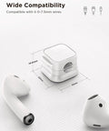 9 Pack Magnetic Cable Clips For Easy Cable Management Under Desk And On Walls shown with size dimensions and compatibility details.