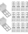24 Piece Sofa Spring Repair Clips Kit For Heavy Duty Upholstery And Furniture Fixes, Silver Metal Clips With 4 Hole Design