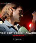 Musician wearing High Fidelity Earplugs With Two Volume Settings 12 DB And 24 DB No Batteries Needed Mechanical Ear Protection
