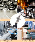 Two Pack Push Fit Ball Nose Spring Plunger M10x1.5 stainless steel locating pin displayed in industrial equipment context.