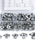 90 Piece Four Prong Tee Nuts Set Zinc Plated Steel Blind Captive Nuts For Wood And Particleboard Furniture DIY Assorted Sizes M3 M5 M6 M8