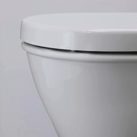 Universal Elongated Toilet Seat With Soft Close Lid And Stainless Steel Hinges, Durable Thermoplastic Construction, White