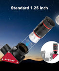 68 Degree Wide Angle Telescope Eyepiece 6mm For Quick Targeting And Crisp Views with SV188P 90 Degree Dielectric Mirror.