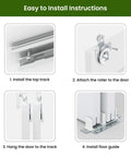 Installation guide for Mirror Bifold Closet Doors Set With Sliding Hardware Kit For 72 Inch Wide By 80 Inch High