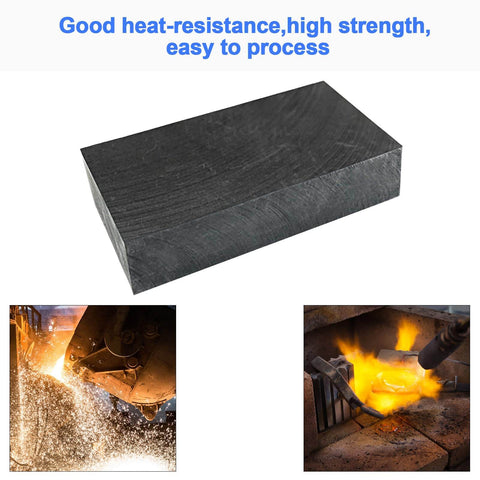 Heavy Duty Graphite Ingot Block 100mm x 50mm x 25mm For Milling Surface Melting And Casting Moulds With 99.9 Percent Purity