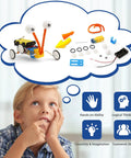 Child imagining building Four Pack Robot Kits For Kids Ages 8 And Up, STEM Crafts And Robotics Projects, Electronics Building Kit