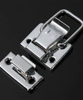 Heavy Duty Metal Toggle Latches Stainless Steel Chest Clasps With Pull Down Closure for Wooden Boxes and Toolboxes