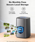 Wireless Outdoor Security Camera System 4 Camera Kit with Local Storage No Subscription, 64GB hub expandable to 256GB