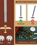 Leather Rivet Kit With 240 Double Cap Rivets In 4 Colors And 3 Sizes Includes Punch And Two Setting Tools, assembly guide