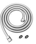 99 Inch Extra Long Flexible Stainless Steel Shower Hose With Brass Insert And Nut, EPDM Inner Tube, Anti Kink Chrome Handheld Shower Head Extension