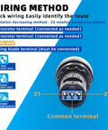 4 Pack 5K Rotary Potentiometers For Inverter Motor Speed Control And VFD Tuning, Smooth Adjustable Resistance Dial For Fast, Precise Speed Regulation In Industrial Machines wiring diagram with Z1, Z2, and common terminals