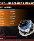 Front Wheel Hub Bearing Assembly Fits Malibu 2004-2012, HHR 2008-2010, Saturn Aura 2007-2009, Pontiac G6 2005-2010, 5-Lug With ABS, BR930317