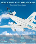 Two Channel Ready To Fly Remote Control Airplane With Lightweight Aerodynamic Design flying in blue sky