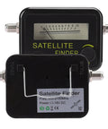 Front and back view of Portable Satellite Signal Strength Finder Pro with clear digital screen for DirecTV dish alignment.