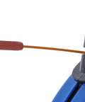 Close-up of VoltGuard Fish Tape For Electricians 120 Ft Pulling Tape With Non Conductive Eyelet and Fiberglass Core in reel