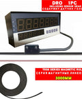 High Precision Magnetic Scale With LCD Readout For Linear Displacement And CNC Encoder Applications No Contact Measurement For Lathe And Milling Machines MA20Z 3 Meter Length No Fuss, showing digital meter and magnetic strip